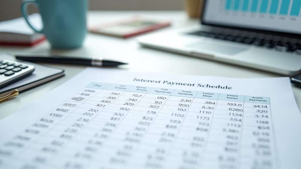 Interest payment schedule
