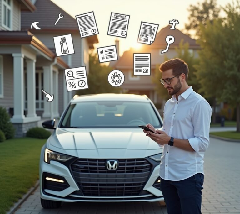 Car with money flowing out