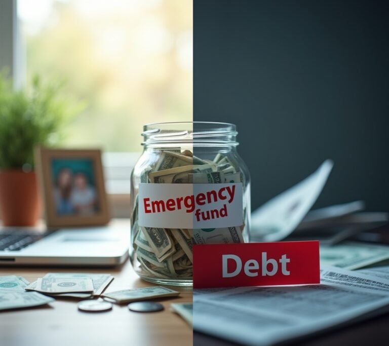 Scale balancing money