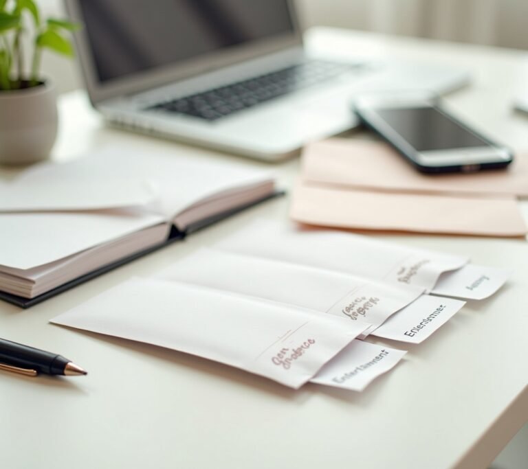 Envelopes with cash categories