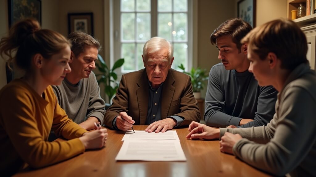 Family reviewing will