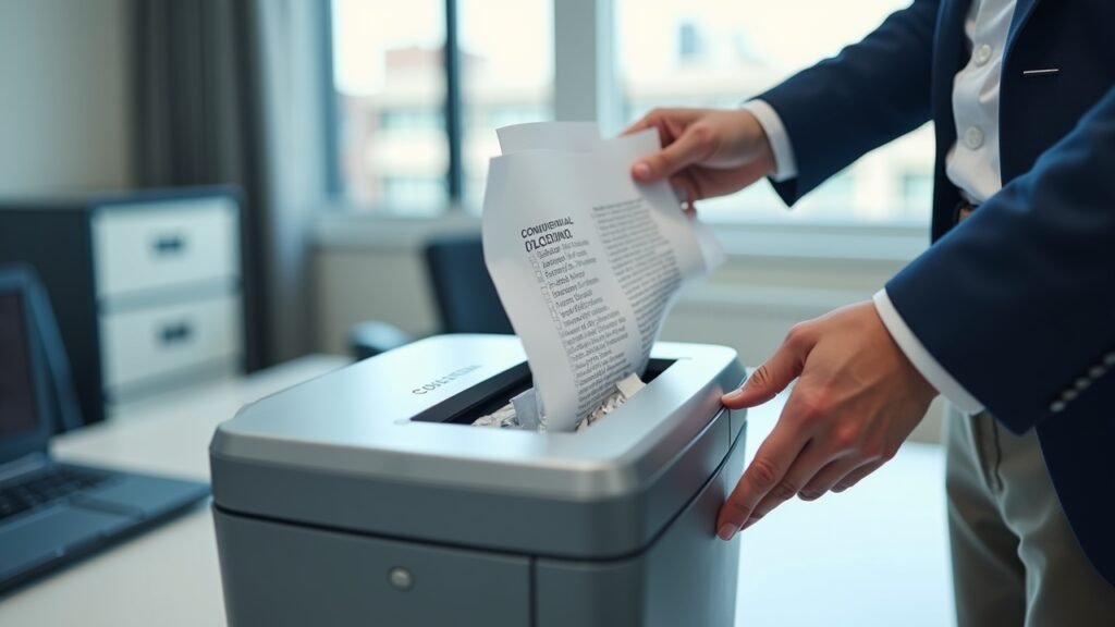 Secure document shredding