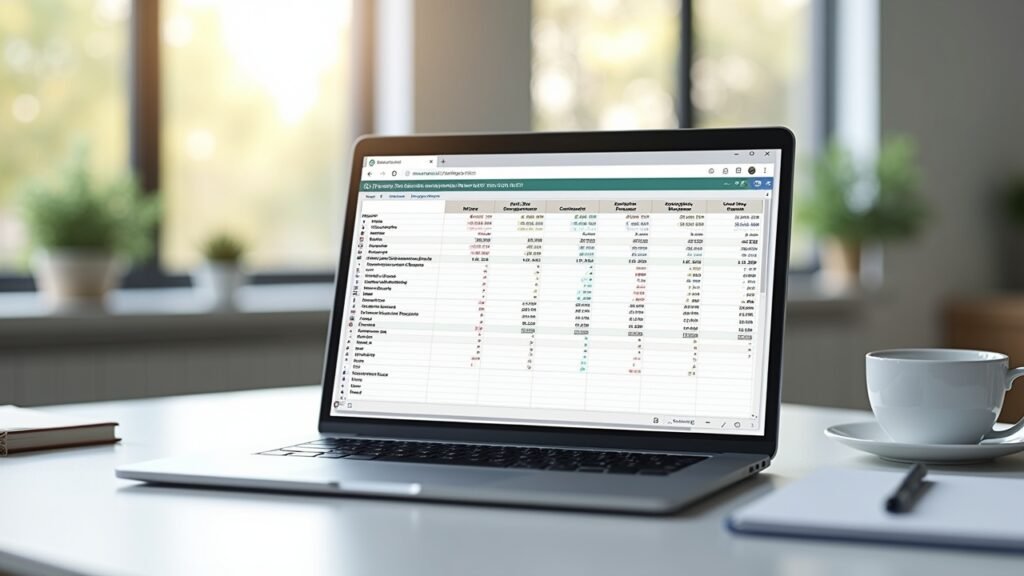 Cost comparison spreadsheet
