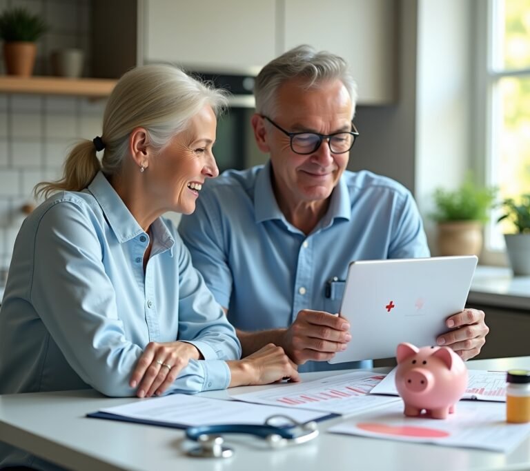 HSA card with medical items