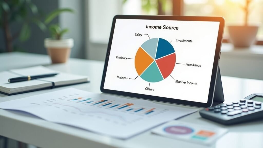 Income source pie chart