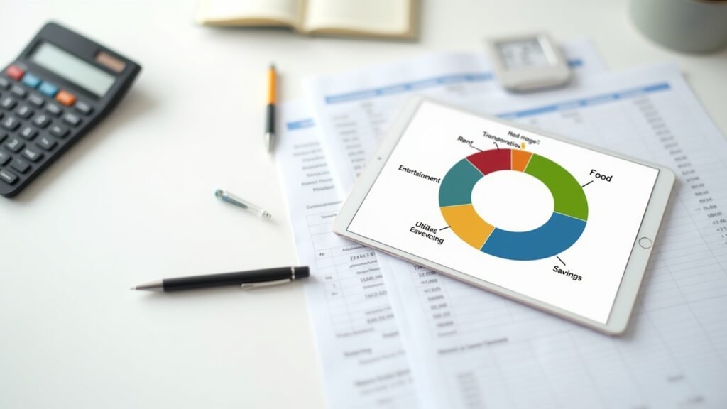 Pie chart of expenses