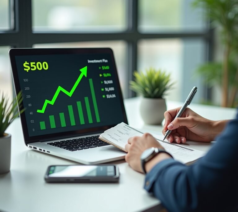 Stock chart going up