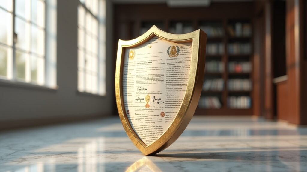 Legal documents shield
