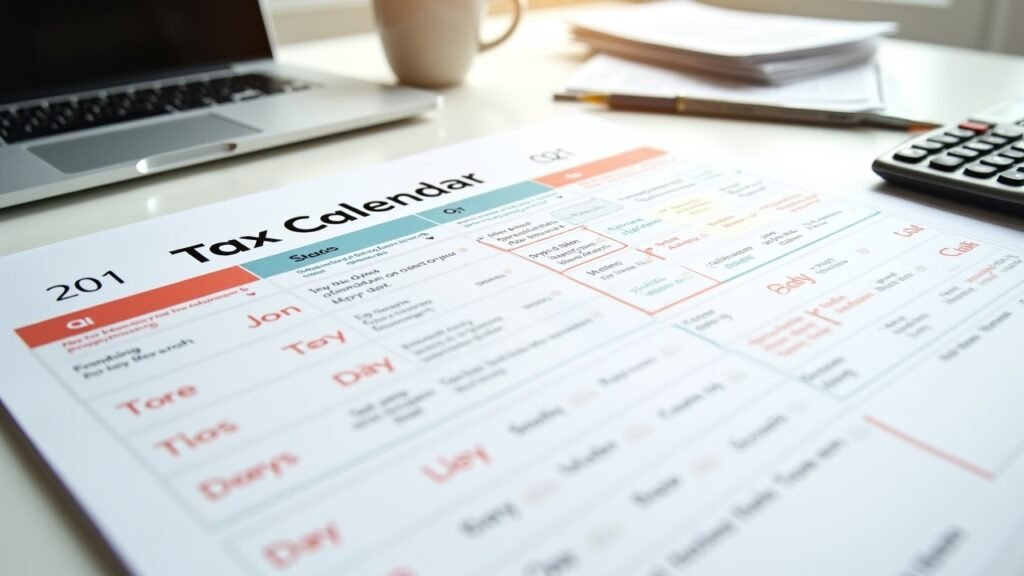 Quarterly tax calendar