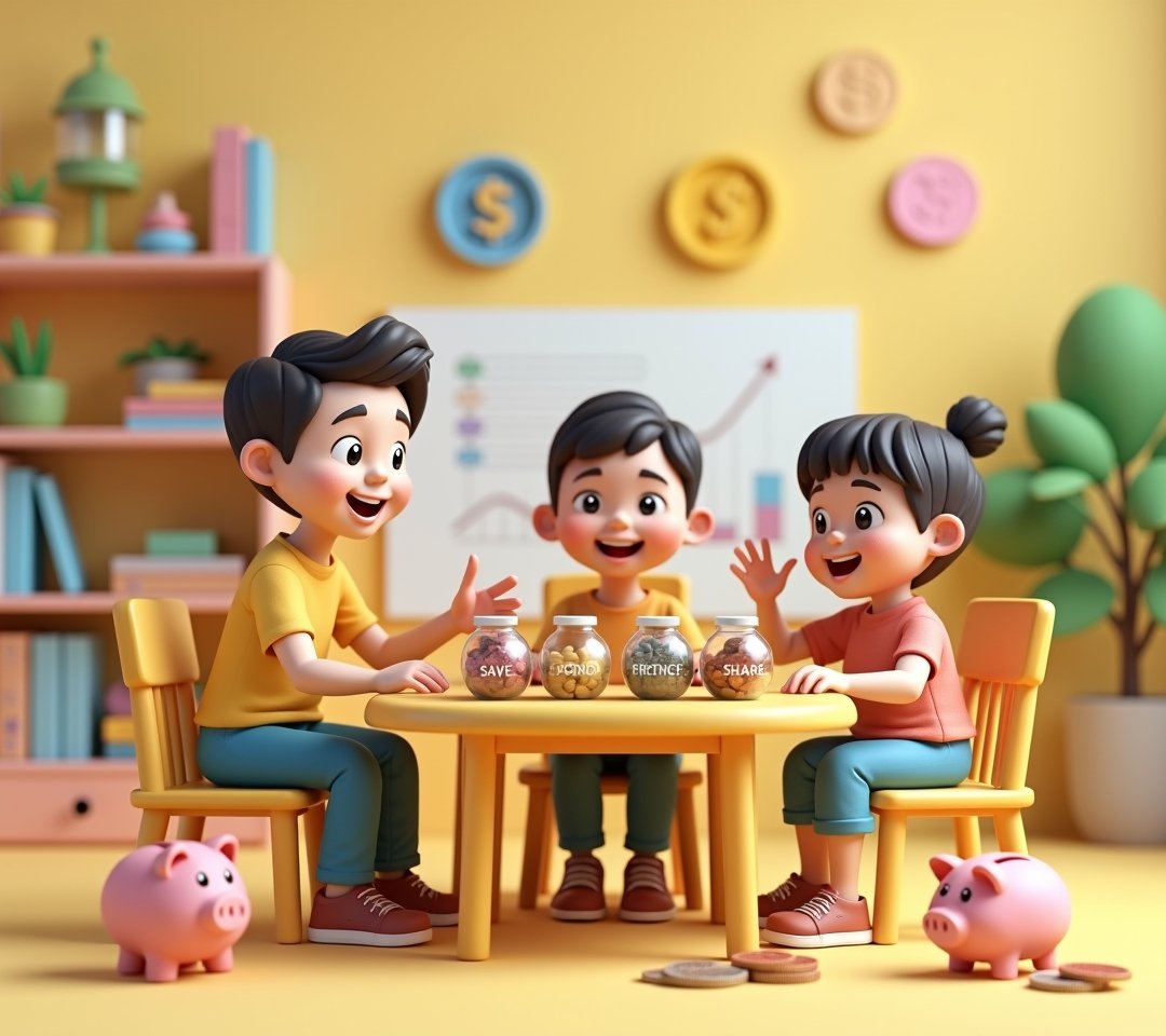 Parent teaching child