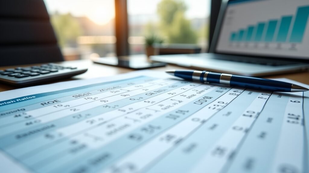 Financial ratios table
